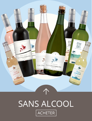 Gamme de vin sans alcool
